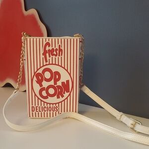 Mini Popcorn Box Shoulder Bag – Novelty Crossbody Purse | NWOT